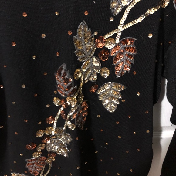 Vintage Celina Yang Medium NWT Sequined Sweater - Picture 2 of 5